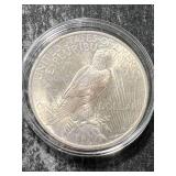 1923 US PEACE SILVER DOLLAR UNC IN AIRTITE