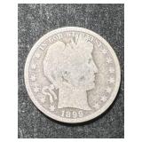 1899 US BARBER HALF DOLLAR
