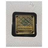 1 GRAM .999 FINE GOLD GEIGER BAR IN CASE