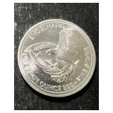 1985 ENGELHARD PROSPECTOR 1 TROY OZ .999 FINE SILVER