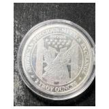 2 TROY OZ .999 FINE SILVER APMEX ROUND IN AIRTITE