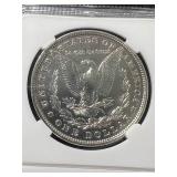 1880 US MORGAN SILVER DOLLAR SLABBED