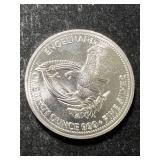 1985 ENGELHARD PROSPECTOR 1 TROY OZ .999 FINE SILVER