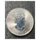 2016 CANADIAN MAPLE LEAF 1 TROY OZ .9999 FINE SILVER