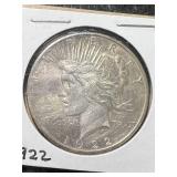 1922-S US PEACE SILVER DOLLAR