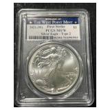 2021-W AMERICAN SILVER EAGLE PCGS MS70