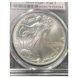 2021-W AMERICAN SILVER EAGLE PCGS MS70