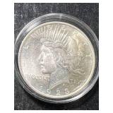 1923 US PEACE SILVER DOLLAR UNC IN AIRTITE