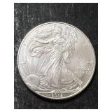 2012 AMERICAN SILVER EAGLE 1 TROY OZ .999 FINE SILVER