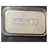1 TROY OZ .999 FINE SILVER BUFFALO SILVERTOWNE BAR