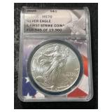 2025 AMERICAN SILVER EAGLE ANACS MS70