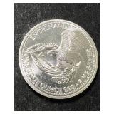 1985 ENGELHARD PROSPECTOR 1 TROY OZ .999 FINE SILVER