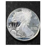 HALF TROY OZ .999 FINE SILVER AMERICAN EAGLE ROUND