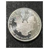 HALF TROY OZ .999 FINE SILVER AMERICAN EAGLE ROUND