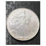 2007 AMERICAN SILVER EAGLE 1 TROY OZ .999 FINE SILVER