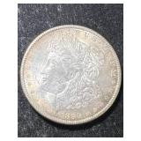 1890 US MORGAN SILVER DOLLAR