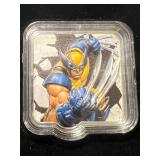 2 TROY OZ .999 FINE SILVER MARVEL WOLVERINE BAR IN BOX