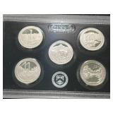 2011 US SILVER PROOF QUARTERS SET