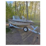 2001 Crestliner 1750 sportfish Boat With 125 Mercury Motor