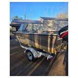 2001 Crestliner 1750 sportfish Boat With 125 Mercury Motor