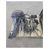 Mercury 9.9 4 Stroke Outboard Motor with Tilt/Trim and all Controls included - Complete Set up.