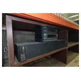 Shelf with Yorx S25 Speaker System and RCA Head Unit