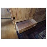 Rustic Knotty Pine Armoire, Dresser and Shelf