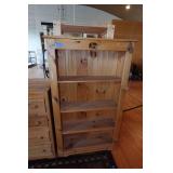 Rustic Knotty Pine Armoire, Dresser and Shelf