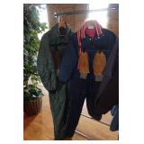 *2* Vintage Snow Suits and Leather Gloves