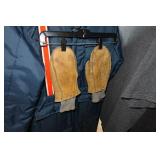 *2* Vintage Snow Suits and Leather Gloves