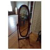 Free Standing Wood Framed Mirror