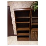 Dark Wood Adjustable Book Shelves