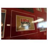 Framed 1992 NBA Hoops USA Basketball "Dream Team" Collector