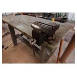 Work Bench with Larin Swivel Bench Vise
