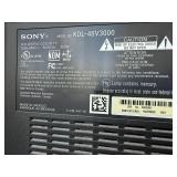 Sony Bravia 46 in LCD TV KDL-46V3000 with Stand Powers On