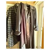 Boston Design Studio Houndstooth Fuzzy Coat Women
