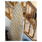 Folding Metal Ironing Board Adjustable Height Padded Cover Good