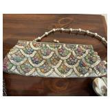 Lot of 3 Evening Handbags Beaded Sequin Rhinestone Clutch Purses