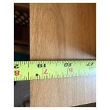 Small Oak-Look Writing Desk With Woven Chair 39x18x28 Good