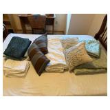 Traditional Sleigh Bed Frame Full Size Wood Spindle Headboard Good