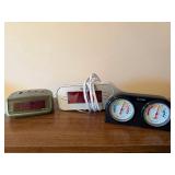 Westclox Timex La Crosse Clock Weather Meter 3 Pc Desk Lot