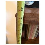 Oak Finish 3 Shelf Bookcase Bookshelf 42x27x9 Brown Good