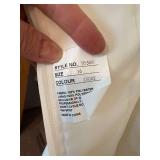 Ivory Formal Dress Style 95388 Size 16 Ruffle Hem Spaghetti Strap
