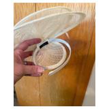 Tasha Ivory Sinamay Fascinator Headband Feather Wedding Derby Hat