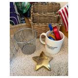 Mixed Office Supply Lot Binders Sharpener Organizer Clips Tape Mailers