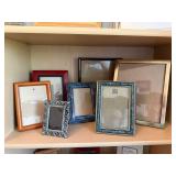 Assorted Picture Frame Lot Mixed Sizes Wood Metal Tabletop Wall Decor