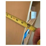 Maple Finish 5 Shelf Bookcase Display Cabinet 24 x 12 x 70 Good