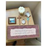 Christian Wall Decor Lot Crosses Framed Art Candle Faith Home Accents
