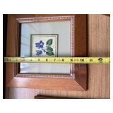 Framed Floral Wall Art Lot 3 Rose Violet Hummingbird Prints Decor