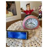 Mixed Decor Lot Jackie Kennedy Book Seiko Clock Goldy Gopher Figurine